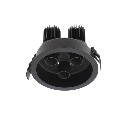 [W4L061892] XDRILL RIM REC. FITTING 3x9W 220-240V AC 2700K CRI.90 IP20 UGR<10 18° MBK (5.1.2)