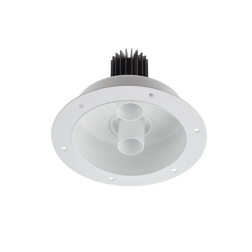 [W4L061909] XDRILL TRIM. REC. FITTING 2x9W 220-240V AC 4000K CRI.90 IP20 UGR<10 18° MWH (5.1.2)