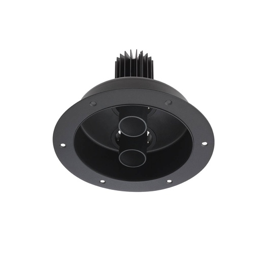 [W4L061910] XDRILL TRIM. REC. FITTING 2x9W 220-240V AC 2700K CRI.90 IP20 UGR<10 18° MBK (5.1.2)