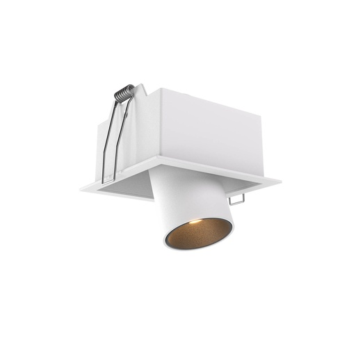 [W4L061959] XCANON REC. DOWNLIGHT SQ. w. RIM 7W 350mA 3000K CRI.90 36dgr SWH (5.1.2)