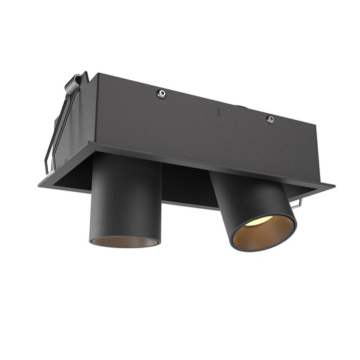 [W4L061960] XCANON REC. DOWNLIGHT RND. W. RIM 2x7W 350mA 3000K CRI.90 36dgr SBK (5.1.2)