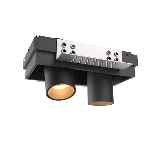 [W4L061976] XCANON REC. TRIM. DOWNLIGHT RND. W. RIM 2x7W 350mA 3000K CRI.90 36dgr SBK (5.1.2)