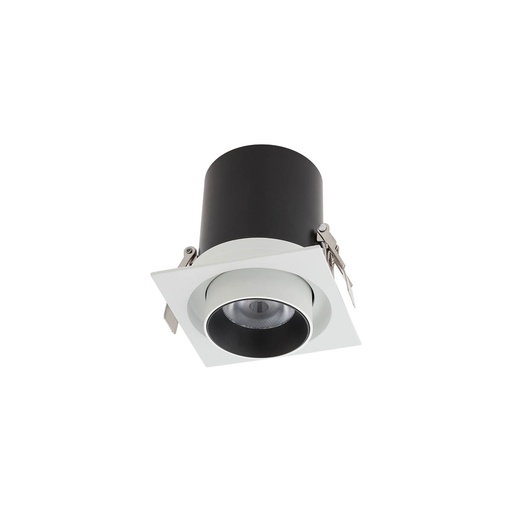 [W4L062086] XSLIDE REC. FITTING 1x12W 220-240V AC 3000K CRI.90 IP20 UGR<10 38° SWH (5.1.2)