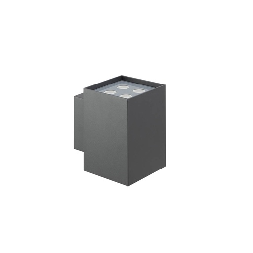 [W4L062650] XWALL SQ. SURF. LAMP 2x9W 100-240V AC 4000K CRI.80 IP65 UGR<7 40° DG (5.1.2)