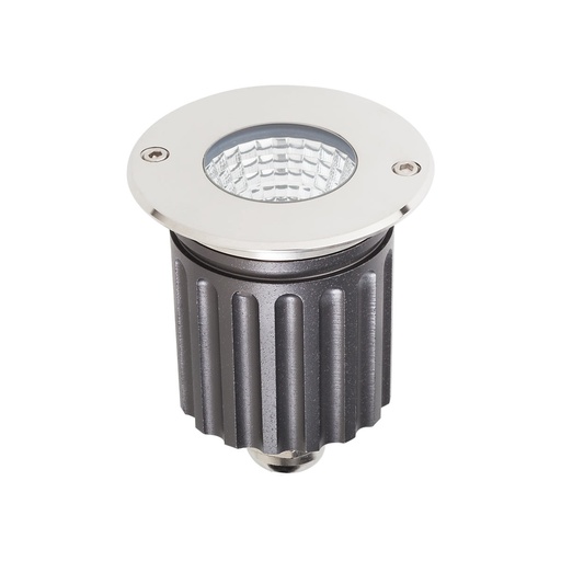 [W4L062703] XGROUND GRND. RND. REC. FITTING 1x6W 24V DC 3000K CRI.80 IP67 36° SS (5.1.2)