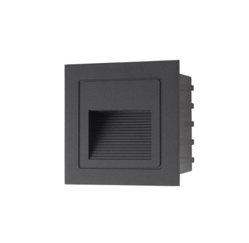 [W4L062745] XGHOST IP65 WALL REC. FITTING 2W 100-240V AC 3000K CRI.80 MBK (5.1.2)