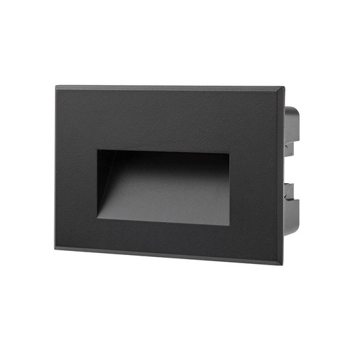 [W4L062747] XGHOST IP65 WALL REC. FITTING 3W 230V AC 4000K CRI.80 BK (5.1.2)