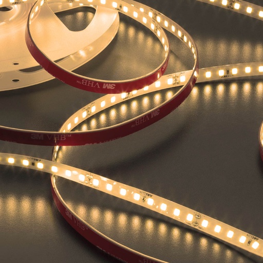 [W4L063134] XRIBO IP66 5m/reel LEDS STRIP 12W/m 128 LED/m 24V DC 2700K CRI.80 >115° (5.1.2)