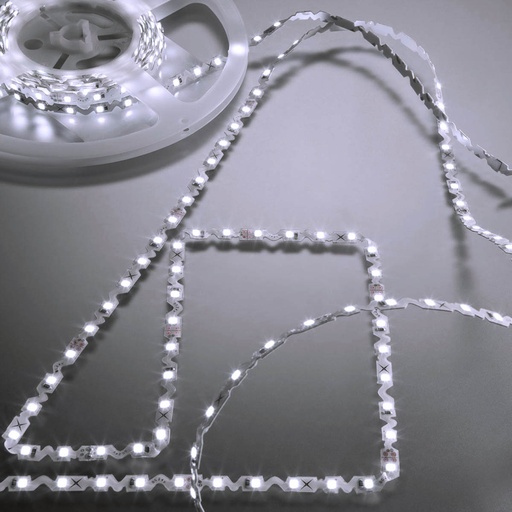 [W4L063164] XRIBO ZIGZAG 5m/reel IP65 LEDS STRIP 72W/5m 72LED/m 24V DC 6000K CRI.80 >115° (5.1.2)
