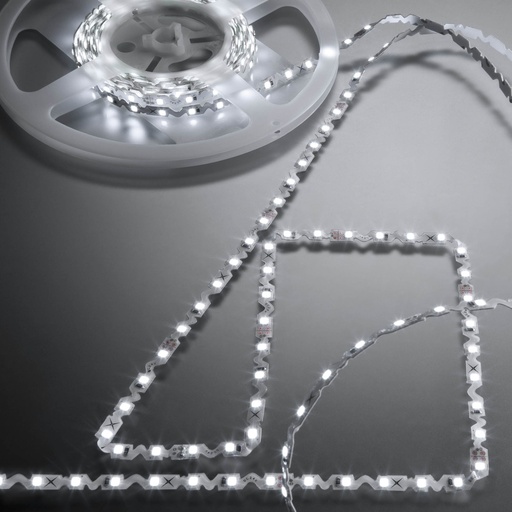 [W4L063168] XRIBO IP65 ZIGZAG 15m/reel LEDS STRIP 5.5W/m 78LED/m 48V DC 4000K CRI.90 >115dgr (5.1.2)