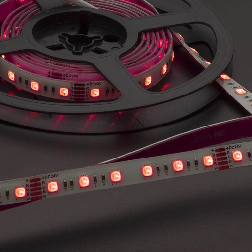 [W4L063175] XSTRIP RGB+WW IP65 5m/reel LEDS STRIP 14,4W/m 60LED/m 24V DC RGB+3000K CRI.80 120° (5.1.2)