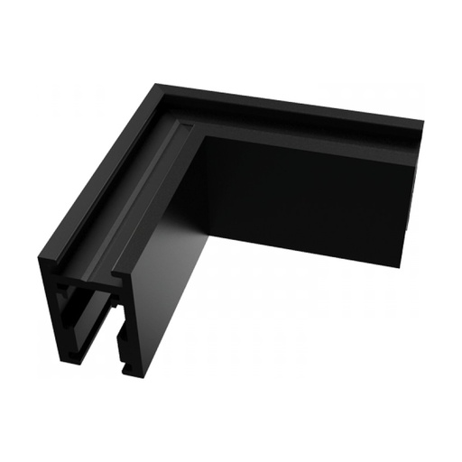[W4L852943] HORIZONTAL CORNER FOR SURFACE MAGNETIC TRACK 5MM ,BLACK MATT