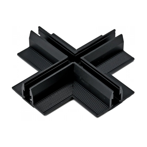 [W4L852958] CROSS CONNECTOR FOR FOR TRIMLESS MAGNETIC TRACKS 5MM, BLACK MATT
