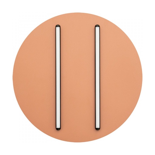 [W4L853007] CEILING LED LIGHT 28W 3000K BLACK MATT STICK - SANDY BRICK RED BASE