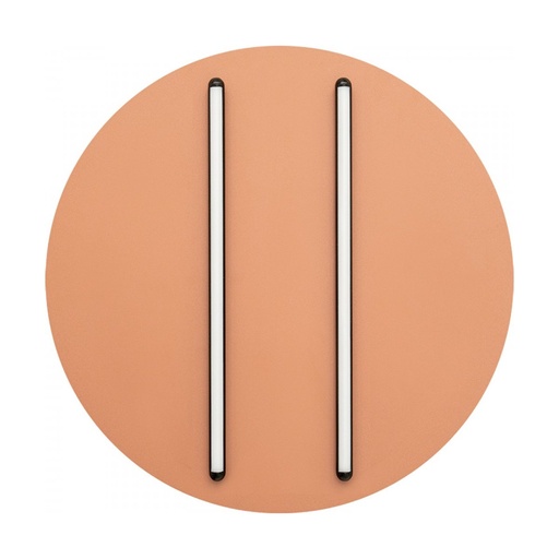 [W4L853009] CEILING LED LIGHT 43W 3000K BLACK MATT STICK - SANDY BRICK RED BASE
