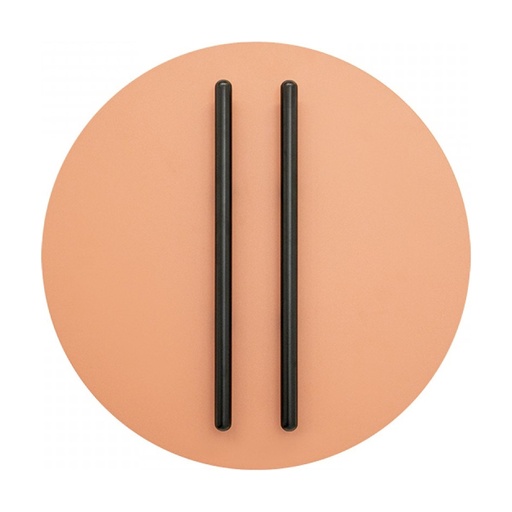 [W4L853014] WALL LED LIGHT 13W 3000K TRIAC BLACK MATT STICK - SANDY BRICK RED BASE
