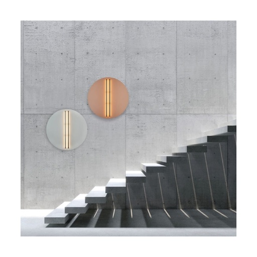 [W4L853016] WALL LED LIGHT 30W 3000K TRIAC BLACK MATT STICK - SANDY BRICK RED BASE