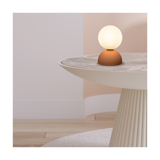 [W4L853030] TABLE LIGHT 1xG9 LED MAX 9W CLAY TERRACOTTA - BLACK