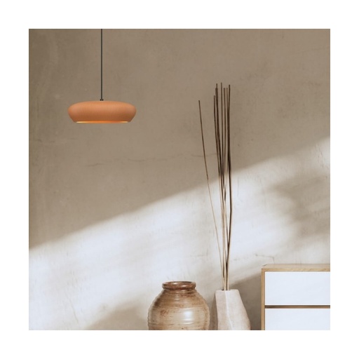 [W4L853031] PENDANT LIGHT 2xG9 LED MAX 9W TERRACOTTA - SANDY BLACK CLAY - METAL