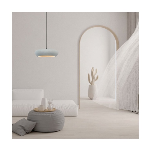 [W4L853032] PENDANT LIGHT 2xG9 LED MAX 9W GREY - SANDY BLACK CLAY - METAL