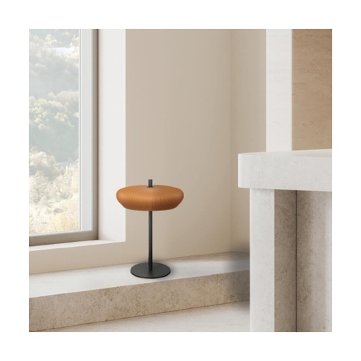 [W4L853033] TABLE LIGHT 2xG9 LED MAX 9W TERRACOTTA - SANDY BLACK CLAY - METAL
