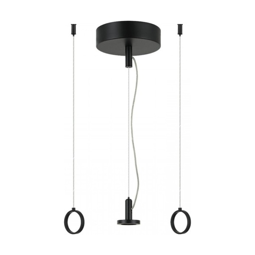 [W4L853044] CEILING BASE WITH DRIVER FOR 15W MAX PLUG & PLAY MODULAR SYSTEM BLACK