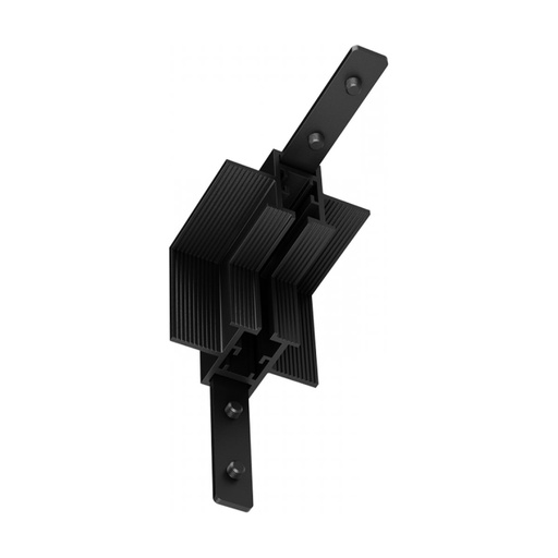 [W4L853075] TRIMLESS VERTICAL INNER CORNER FOR 3MM MAGNETIC TRACK SANDY BLACK