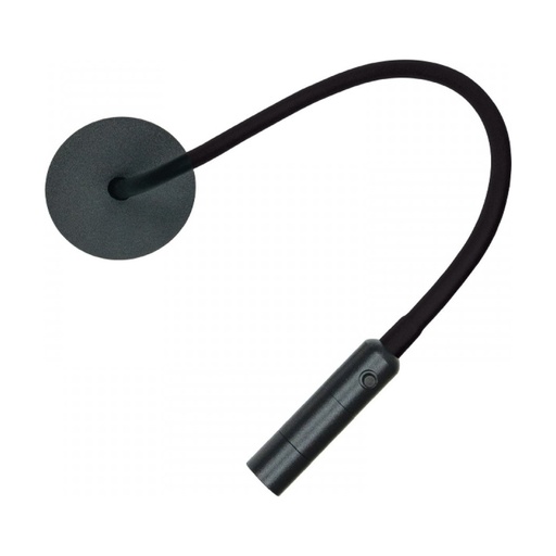 [W4L853093] WALL LED RECESSED READING LIGHT 3W 3000K SANDY BLACK METAL - ALUMINIUM 