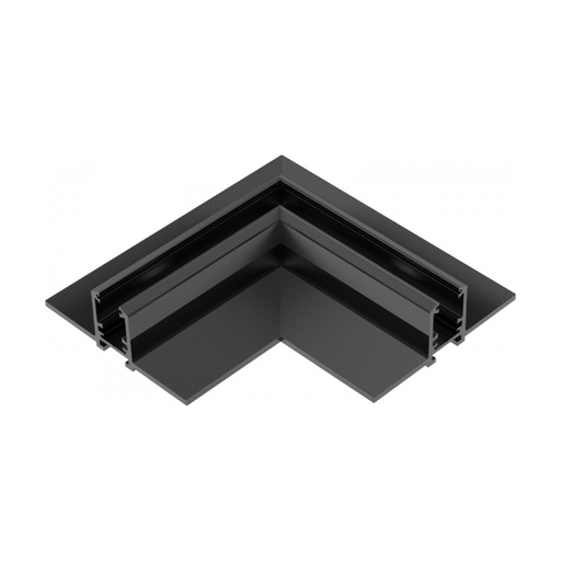 [W4L853159] TRIMLESS  HORIZONTAL CORNER FOR MAGNETIC TRACK 6MM SANDY BLACK