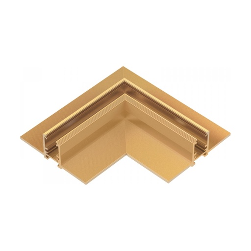 [W4L853160] TRIMLESS HORIZONTAL CORNER FOR MAGNETIC TRACK 6MM ANTIQUE BRASS 