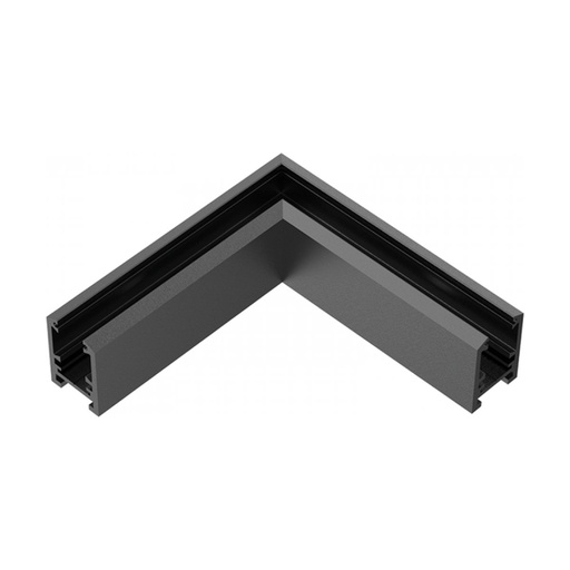 [W4L853167] SURFACE HORIZONTAL CORNER FOR MAGNETIC TRACK 6MM SANDY BLACK