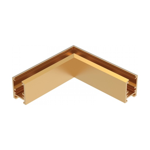 [W4L853168] SURFACE HORIZONTAL CORNER FOR MAGNETIC TRACK 6MM ANTIQUE BRASS 