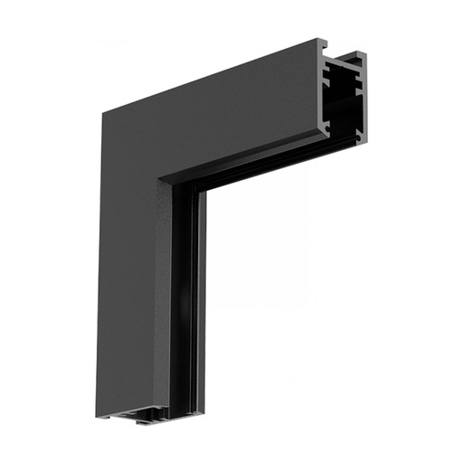 [W4L853169] SURFACE VERTICAL CORNER FOR MAGNETIC TRACK 6MM SANDY BLACK