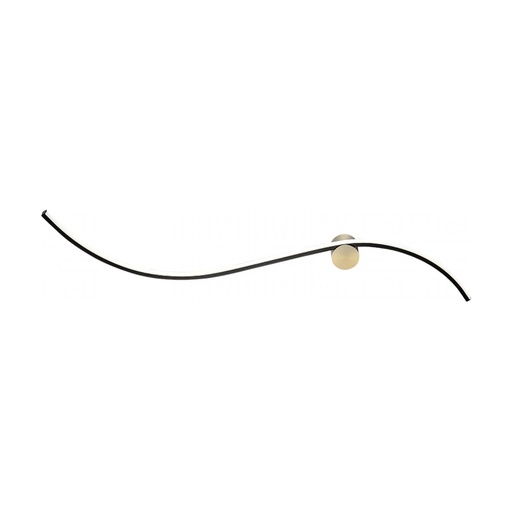 [W4L853193] WALL LED LIGHT 19W 3000K SANDY BLACK MATT - GOLD MATT
