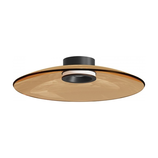 [W4L853194] CEILING LED LIGHT 30W 2700K-3000K TRIAC BLACK MATT - TAWNY GLASS