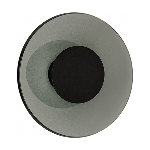 [W4L853197] WALLLED LIGHT 18W 2700K-3000K TRIAC BLACK MATT - SMOKED GLASS