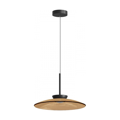 [W4L853200] PENDANT LED LIGHT 31W 2700K-3000K TRIAC BLACK MATT - TAWNY GLASS