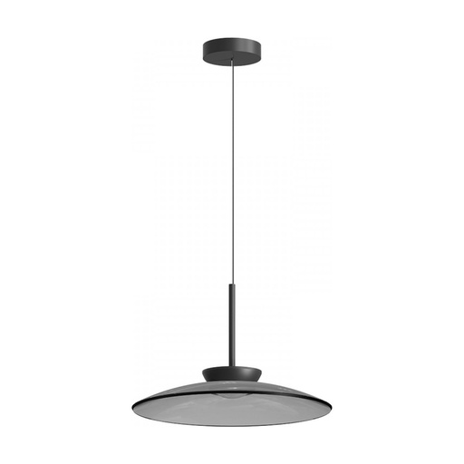 [W4L853201] PENDANT LED LIGHT 31W 2700K-3000K TRIAC BLACK MATT - SMOKED GLASS