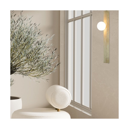[W4L853240] WALL LIGHT 1xG9 LED MAX 5W NATURAL STONE - OPAL GLASS