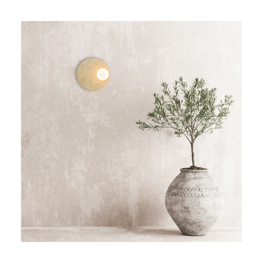 [W4L853241] WALL LIGHT 1xG9 LED MAX 5W NATURAL STONE - OPAL GLASS