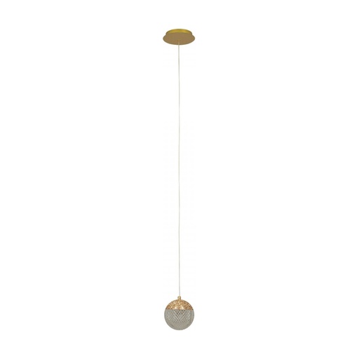 [W4L853248] PENDANT LED LIGHT 9W 3000K GOLD ALUMINIUM - ACRYLIC 