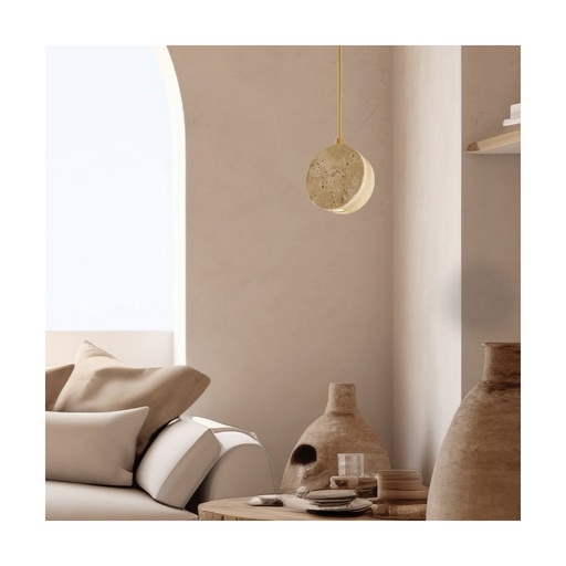 [W4L853258] PENDANT LED LIGHT 3W 3000K NATURAL STONE - GOLD METAL