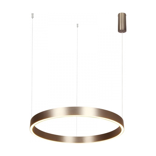 [W4L853282] PENDANT LED LIGHT UP-DOWN 59W 3000K ELECTROPLATE BRUSHED COFFEE ALUMINIUM - ACRYLIC