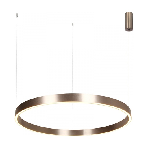 [W4L853285] PENDANT LED LIGHT UP-DOWN 70W 3000K ELECTROPLATE BRUSHED COFFEE ALUMINIUM - ACRYLIC