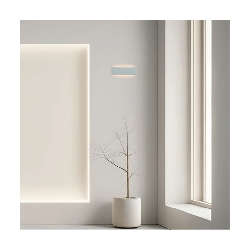 [W4L853295] WALL LED LIGHT 8.25W 3000K UP-DOWN LIGHTING PURE WHITE GYPSUM 