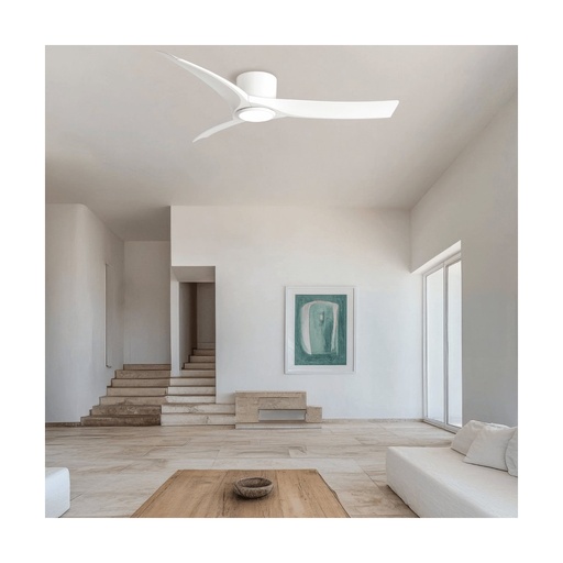 [W4L853311] CEILING FAN WITHOUT LIGHT WHITE MATT METAL - ABS