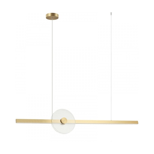 [W4L853338] PENDANT LED LIGHT 20W 3000K TRIAC GOLD - CLEAR GLASS