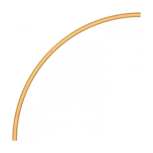 [W4L853343] SURFACE MAGNETIC CURVED TRACK 6MM D:600 ANTIQUE BRASS