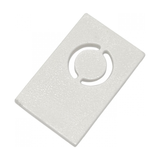 [W4L853367] END CAP FOR MAGNETIC TRIMLESS TRACK 3MM WHITE