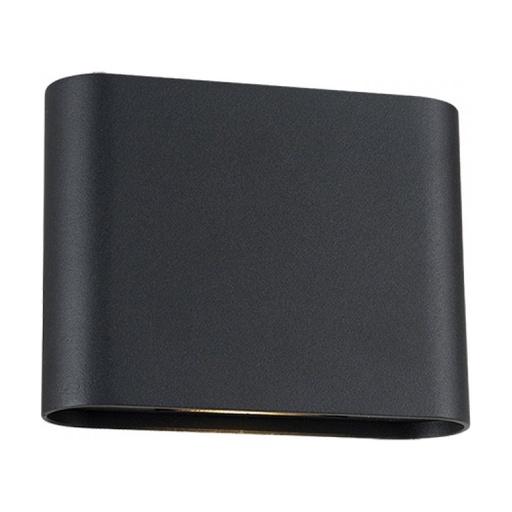 [W4L853450] OUTDOOR WALL LED UP-DOWN LIGHT 6W 3000K-4000K SANDY BLACK ALUMINIUM IP65